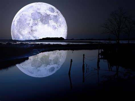 Moon Setting Over Water - 600x440 - Download HD Wallpaper - WallpaperTip