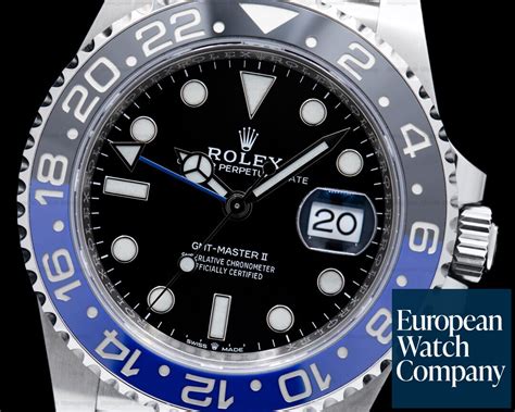 Rolex Blnr Gmt Master Ii Ceramic Batman Ss Jubilee