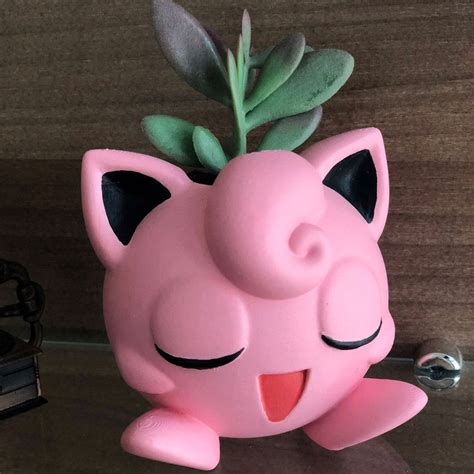 Jigglypuff Planter Pokemon Planter D Printed Succulent Planter Flower