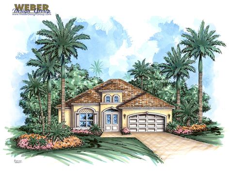 Mediterranean House Plan Coastal Narrow Lot Beach Home Floor Plan Photos