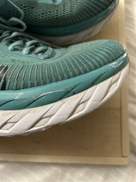 Hoka One One Bondi Womens Medium Aquarelle Eggshell Blue Sneakers