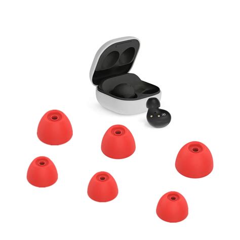 Samsung Galaxy Buds2 Silikon Ersatz Eartips in Rot