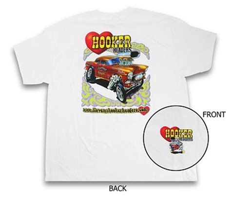 Hooker Headers Retro 55 Chevy Gasser T Shirt 10148