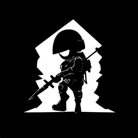 Army Minimalist And Flat Logo Vector Illustration 23557717 Vector