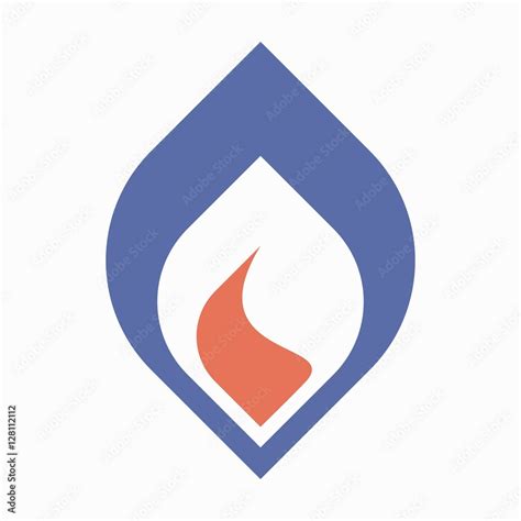 Flame logo design Stock Vector | Adobe Stock