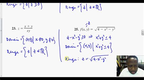 13 1 Intro To Functions Of Several Variables Find The Domain And Range