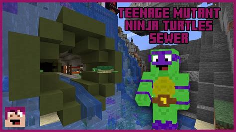 Teenage Mutant Ninja Turtle Sewer Build Minecraft Survival OzsomeFun