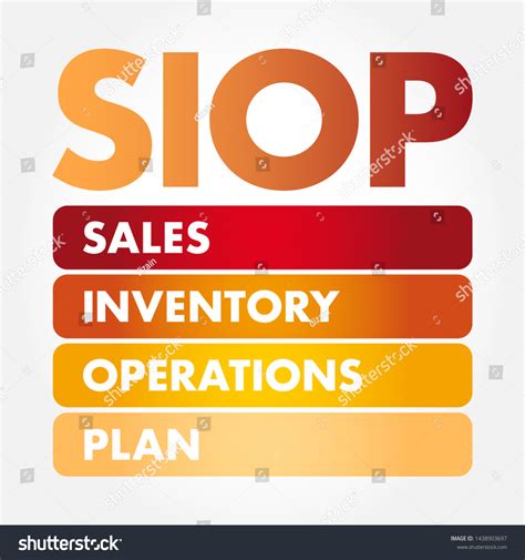 Siop Sales Inventory Operations Plan Management Stock Vector Royalty Free 1438903697