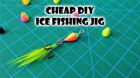 Homemade Fishing Lure Ice Fishing Jig Vmc Chandelier Jig Youtube