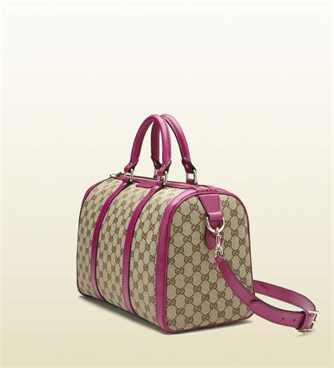 Gucci Vintage Web Original Gg Canvas Boston Bag IUCN Water