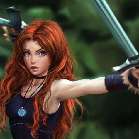 Red Hair Arte Ilustraciones Mujer Arte De Personajes