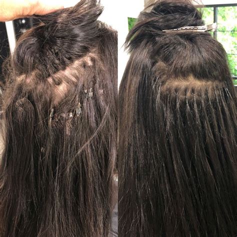 Weft Hand Tied Micro Beads Versus Fusion Extensions By Lyndsay Maderis