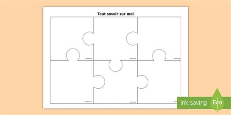 Puzzle Tout Savoir Sur Moi Hecho Por Educadores Twinkl