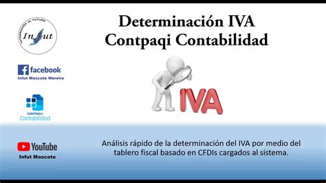 Determinación Iva Tablero Fiscal Contpaqi Contabilidad Youtube