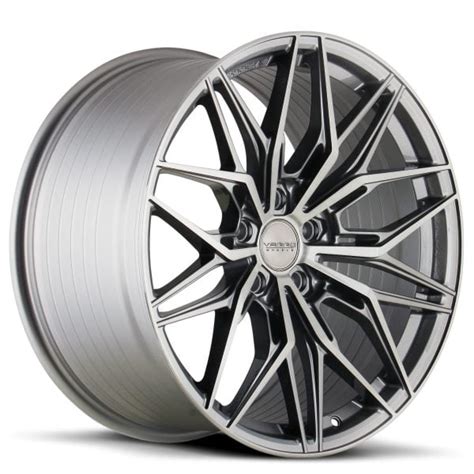 Varro VD40X Gloss Titanium Brushed PowerHouse Wheels Tires