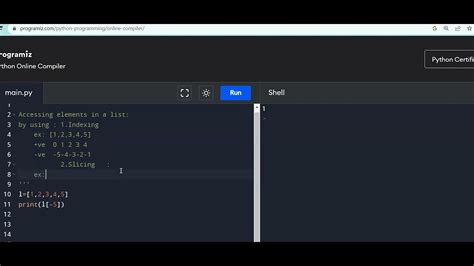 List In Python List Access Accessing List In Python In Telugu