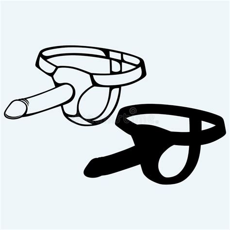 Sex Toy Strapon For Role Play Stock Vector Illustration Of Contour Concept