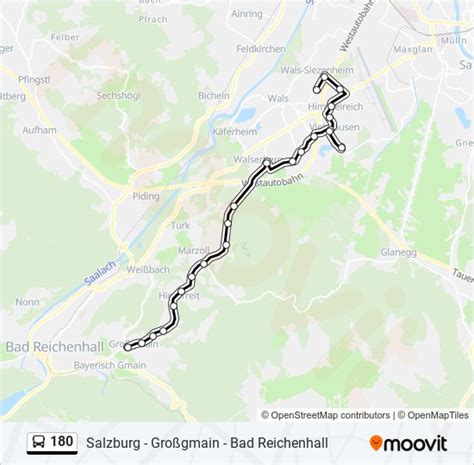 180 Route Schedules Stops Maps Walserfeld Via Viehhausen Schule