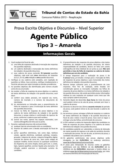 Pdf Prova Escrita Objetiva E Discursiva N Vel Superior Para