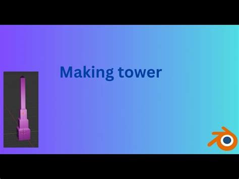 Blender Making Tower Using Only Two Tools Bevel Tool And Extrude