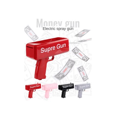 Electric Money Gun Toy Prop Money Gun For Festival Or Party With 3x5