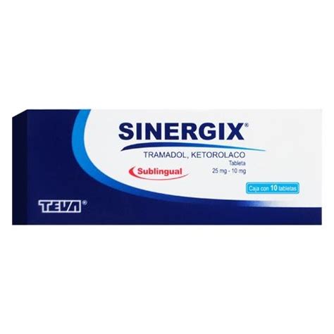 Sinergix 25 Mg 10 Mg 10 Tabletas Farmacias Klyns