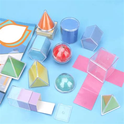 12 PIECES GEOMETRIC Shapes Blocks Montessori Educational Toy Pattern