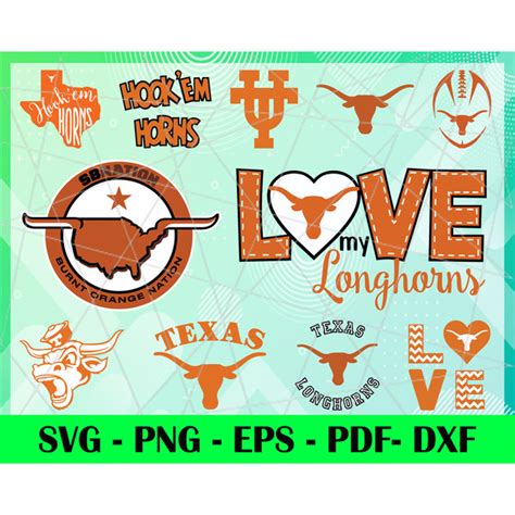 Texas Longhorns Logo Svg Eps Png Instant Digital Print P Inspire