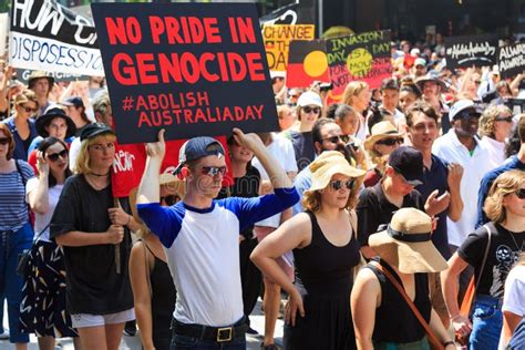 Australia Day 2018 Invasion Day Rally In Melbourne Dreamstime