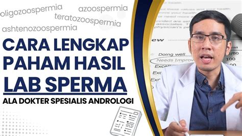 Cara Membaca Hasil Lab Sperma YouTube