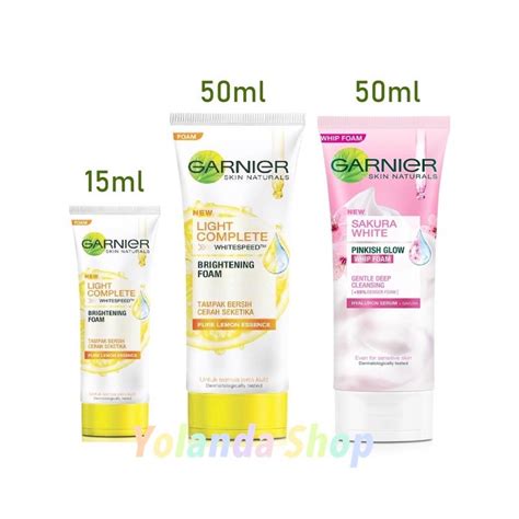 Garnier Sakura White Pinkish Glow Light Complete Whip Foam 50ml