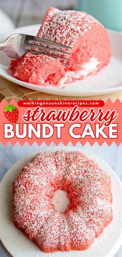 Strawberry Bundt Cake With Marshmallow Cream Filling Artofit