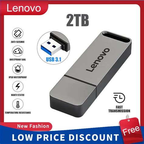 Lenovo Mini Unidad Flash Usb De Metal De Alta Velocidad Dispositivo