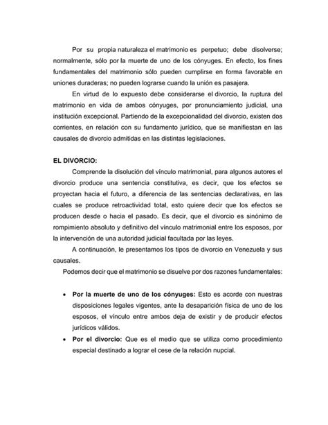 Divorcio Y Separaci N De Cuerpos Pdf