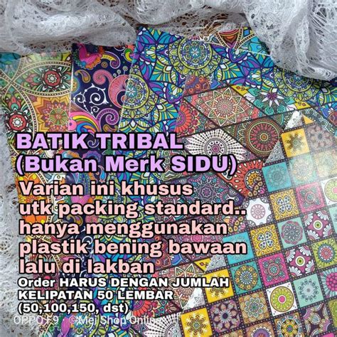 Jual ORDER HARUS KLIPATAN 50 LEMBAR Kertas Kado Batik Sinar Dunia