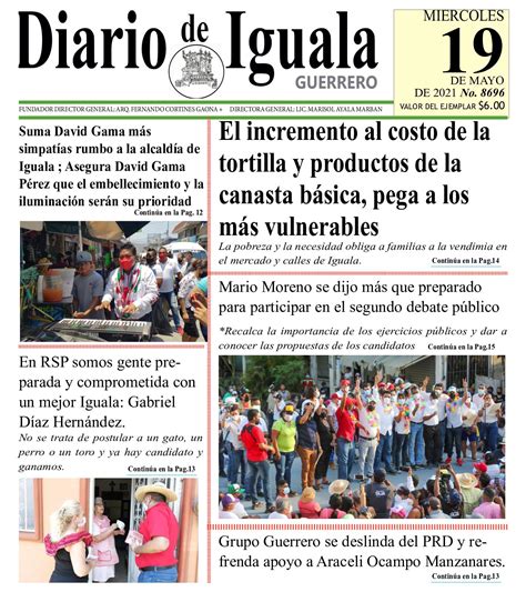 Calaméo Miercoles 19 De Mayo 2021 Diario De Iguala