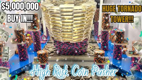 🌪️brand New Huge Tornado Of Gold High Risk Coin Pusher 5000000