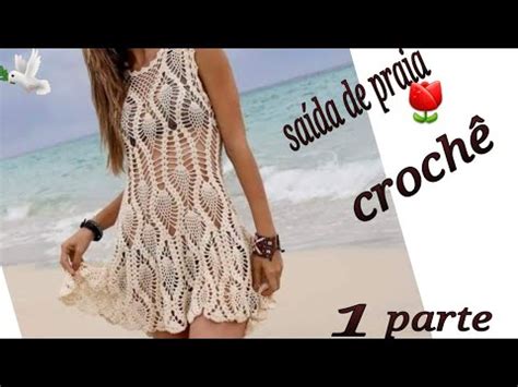 Saída de praia ponto abacaxi crochê YouTube