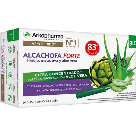 Comprar Arkofluido Alcachofa Forte Bio Hinojo Mate Y Uva Caja 20