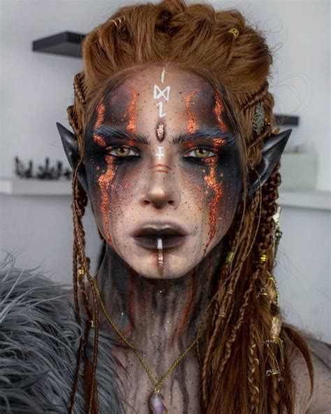 Pin By Daneal Francisco On Costume Ideas Warrior Makeup Viking