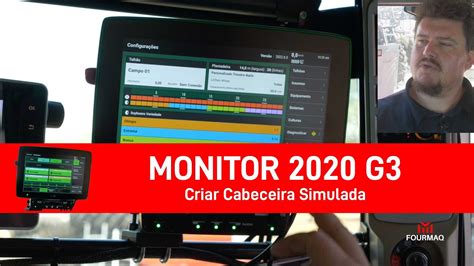 Monitor G Criar Cabeceira Simulada Plantadeira Momentum F