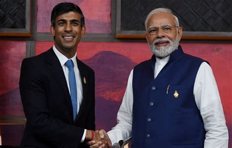 PM Modi Meets PM UK Rishi Sunak On The Sidelines Of G 20 Summit The