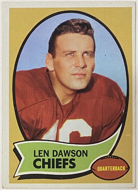 Len Dawson 1970 Topps Kansas City Chiefs Football Card Kbk Sports