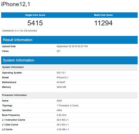 iPhone 11 Benchmark Allegedly Shows More RAM; Modest Performance Gains ...