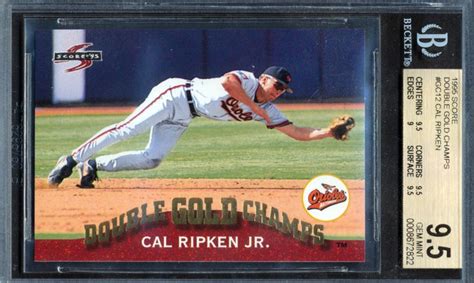 Cal Ripken 1995 Score Double Gold Champs GC12 BGS 9 5 Pristine Auction