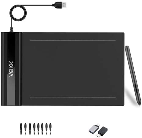 Graphics Drawing Tablet VEIKK S640 6x4 Inch Portable OSU Tablet With