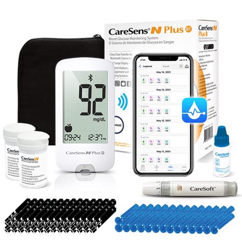 Buy Caresens N Plus Bluetooth Blood Glucose Monitor Kit With Blood