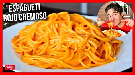 Espagueti Rojo Cremoso 🎄 Receta Facil Para Las Fiestas Youtube