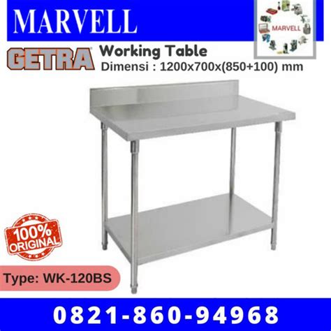 Jual Getra Wk Bs Working Table With Backsplash Cm Garansi Resmi