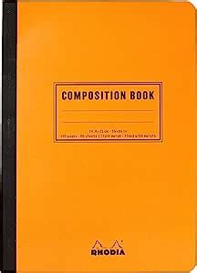 RHODIA 119218C Soft Notebook Cloth Back Composition Book Orange A5